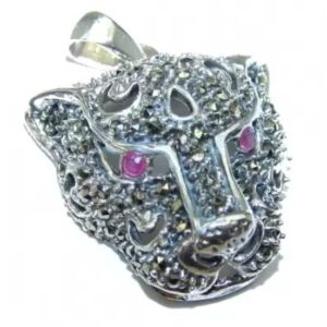 panther marcasite pendant